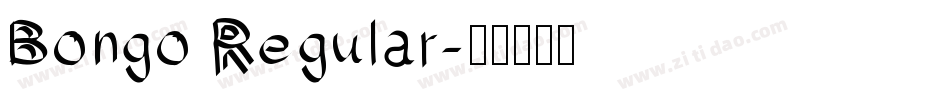 Bongo Regular字体转换